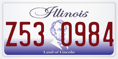 IL license plate Z530984