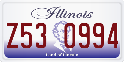 IL license plate Z530994