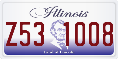 IL license plate Z531008