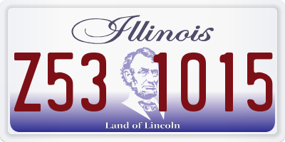 IL license plate Z531015