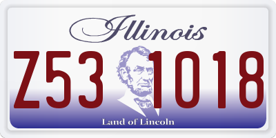 IL license plate Z531018