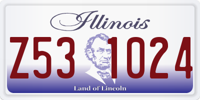 IL license plate Z531024