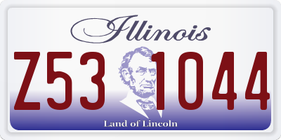IL license plate Z531044