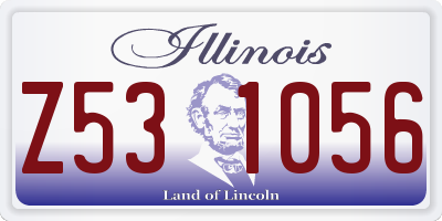 IL license plate Z531056