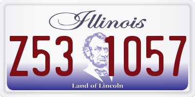 IL license plate Z531057