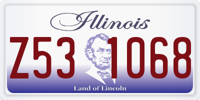 IL license plate Z531068