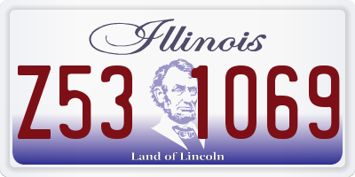 IL license plate Z531069