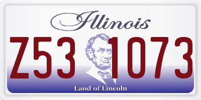 IL license plate Z531073