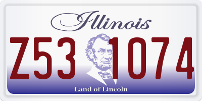 IL license plate Z531074