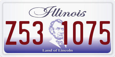IL license plate Z531075