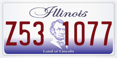 IL license plate Z531077