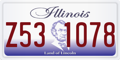 IL license plate Z531078