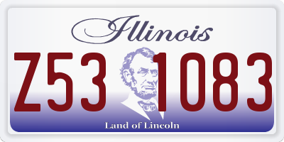 IL license plate Z531083