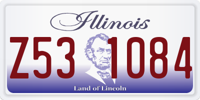 IL license plate Z531084
