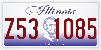 IL license plate Z531085