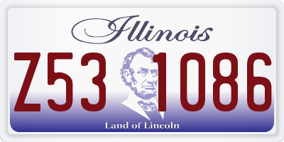 IL license plate Z531086
