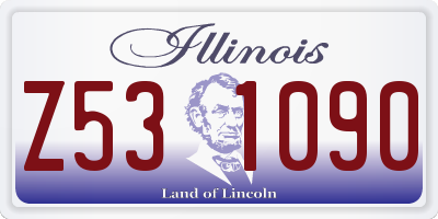 IL license plate Z531090