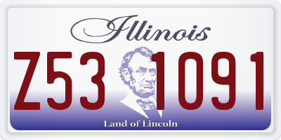 IL license plate Z531091