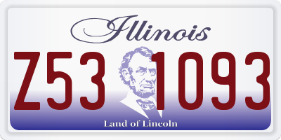 IL license plate Z531093