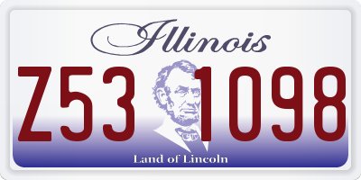 IL license plate Z531098