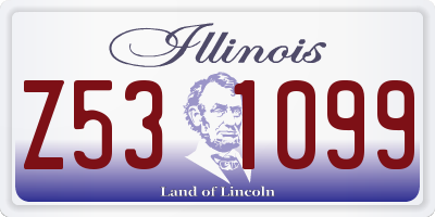 IL license plate Z531099