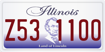 IL license plate Z531100