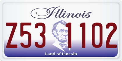 IL license plate Z531102