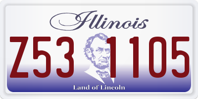 IL license plate Z531105