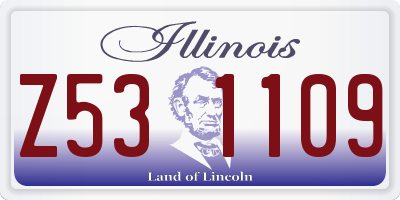 IL license plate Z531109