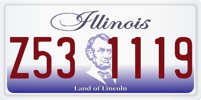 IL license plate Z531119