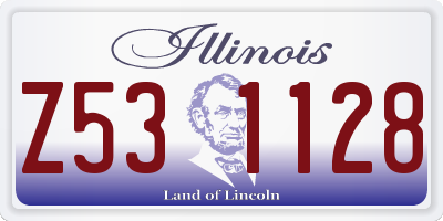 IL license plate Z531128