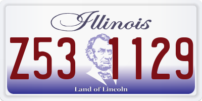 IL license plate Z531129