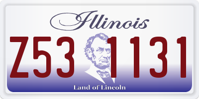 IL license plate Z531131