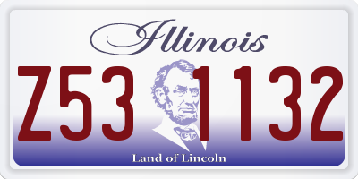 IL license plate Z531132