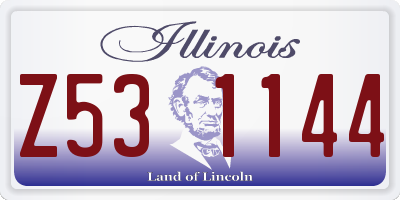 IL license plate Z531144