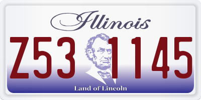 IL license plate Z531145