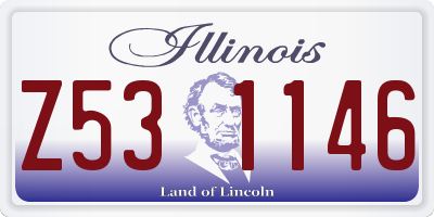 IL license plate Z531146