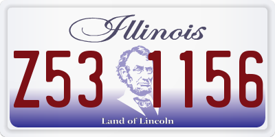 IL license plate Z531156