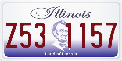 IL license plate Z531157