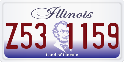 IL license plate Z531159