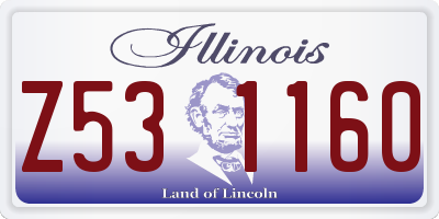 IL license plate Z531160