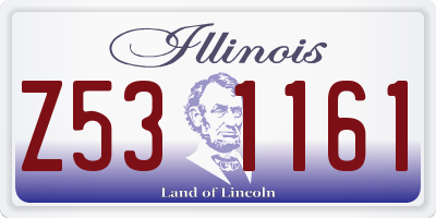 IL license plate Z531161