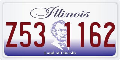 IL license plate Z531162