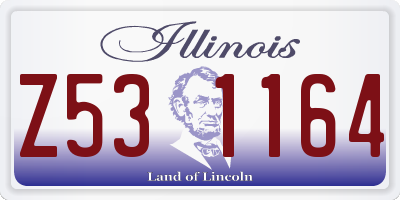 IL license plate Z531164