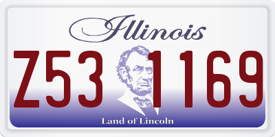 IL license plate Z531169
