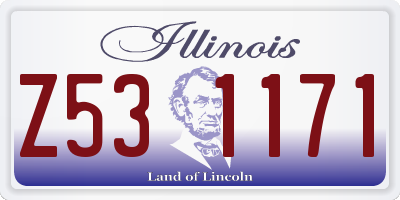 IL license plate Z531171