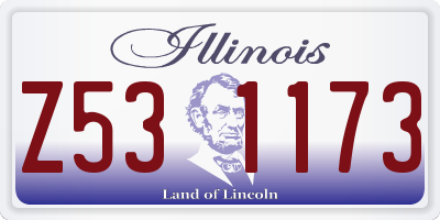 IL license plate Z531173