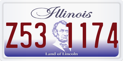 IL license plate Z531174