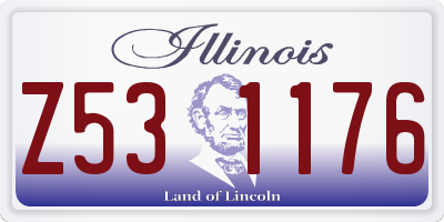 IL license plate Z531176