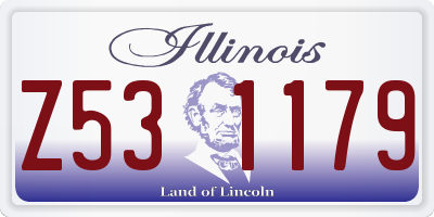 IL license plate Z531179